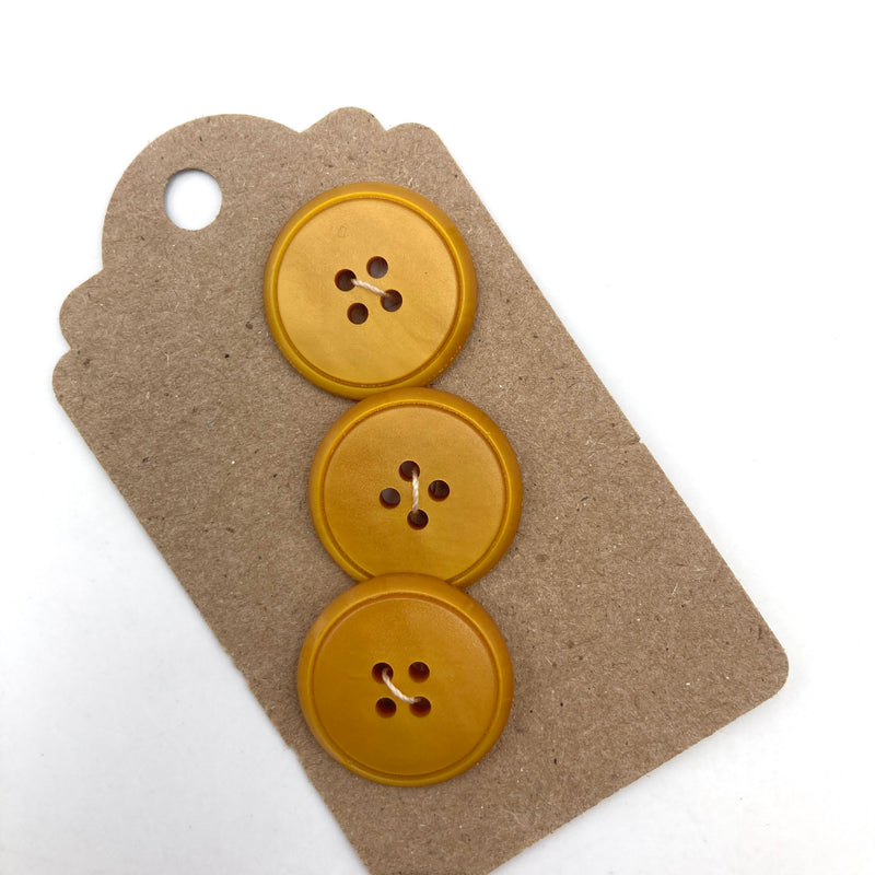 11/16" or 7/8"  Carrot Buttons | Set of 3 | Choose your size