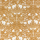 Rabbit Damask Mustard | Midnight in the Garden | Quilting Cotton