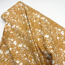 Rabbit Damask Mustard | Midnight in the Garden | Quilting Cotton
