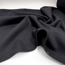Black | 100% Wool Coating | Varsity Wool Melton