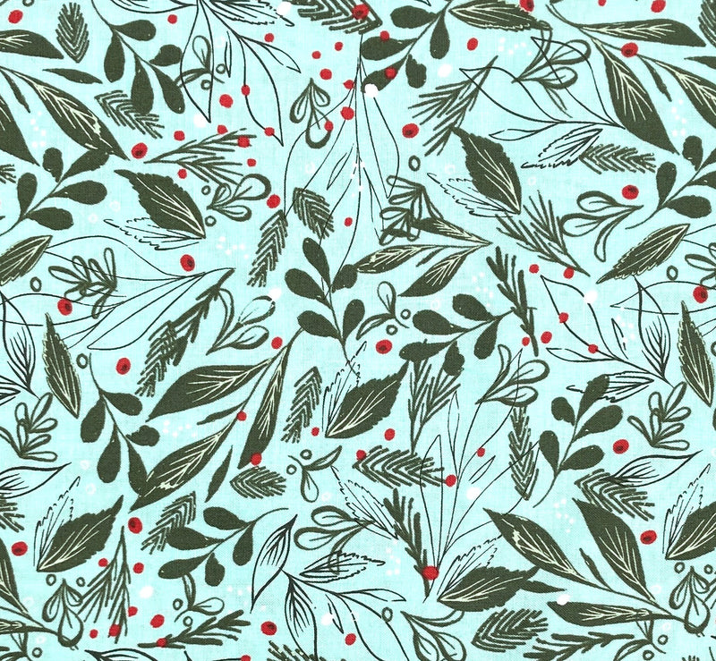 Christmas Floral Frost | Cheer and Merriment | Quilting Cotton