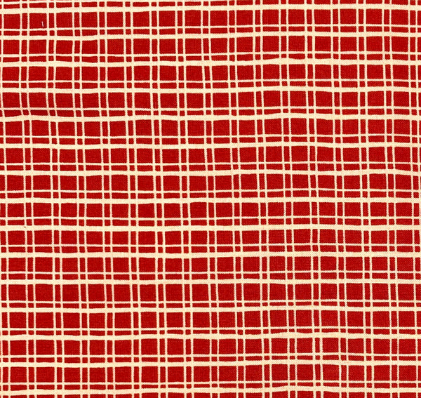 Cranberry Christmas Check | Cheer and Merriment | Quilting Cotton