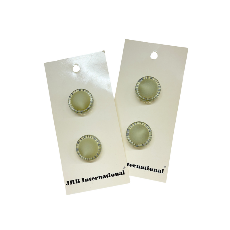 3/4" or 1-1/8" Jade Ring | Plastic Buttons | Choose Your Size