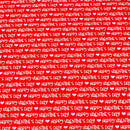 Happy Valentine's Day Words | Gnomie Love | Quilting Cotton