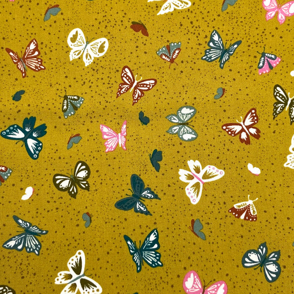Butterflies Bronze | Songbook a New Page | Quilting Cotton