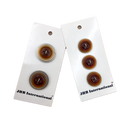 3/4" or 7/8" Amber Stack | Plastic Buttons | Choose Your Size