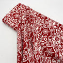 Christmas Damask Red | Peppermint Bark | Quilting Cotton