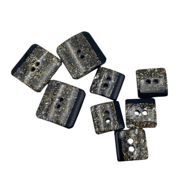 5/8" or 13/16" Glitterati | Plastic Buttons | Choose Your Size