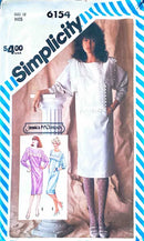 Simplicity 6154 | Misses' Dress with Collar Variations | Size 12