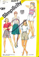 Simplicity 6377 | Misses' Set of Shorts in Three Lengths | Size 10