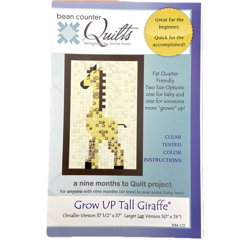 Grow Up Tall Giraffe | Bean Counter Quilts | Quilt Pattern