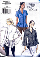 Vogue V8362 | Misses'/Misses' Petite Blouse | Size 8-14