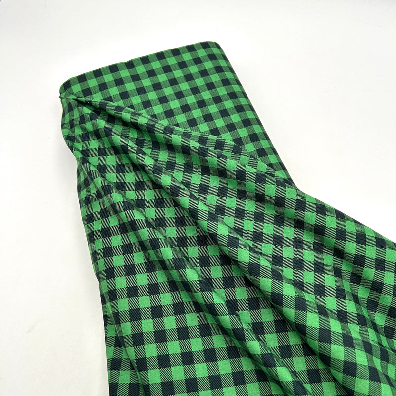 Green and Black | Buffalo Check | Wilmington Prints | Quilting Cotton