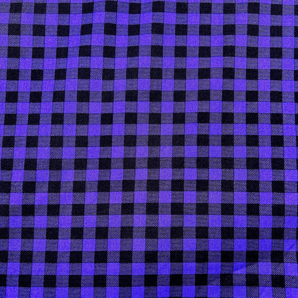 Purple and Black | Buffalo Check | Wilmington Prints | Quilting Cotton