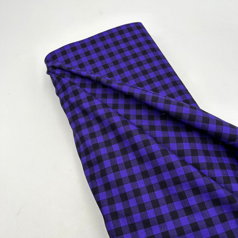 Purple and Black | Buffalo Check | Wilmington Prints | Quilting Cotton