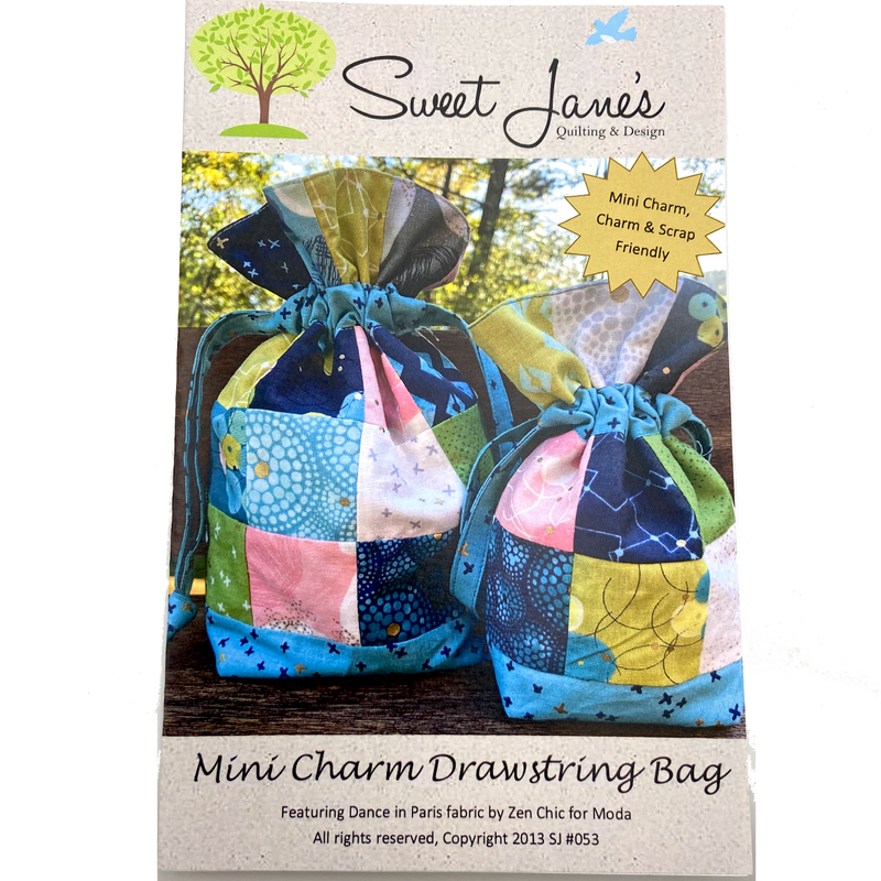 Mini Charm Drawstring Bag | Sweet Jane's | Bag Pattern