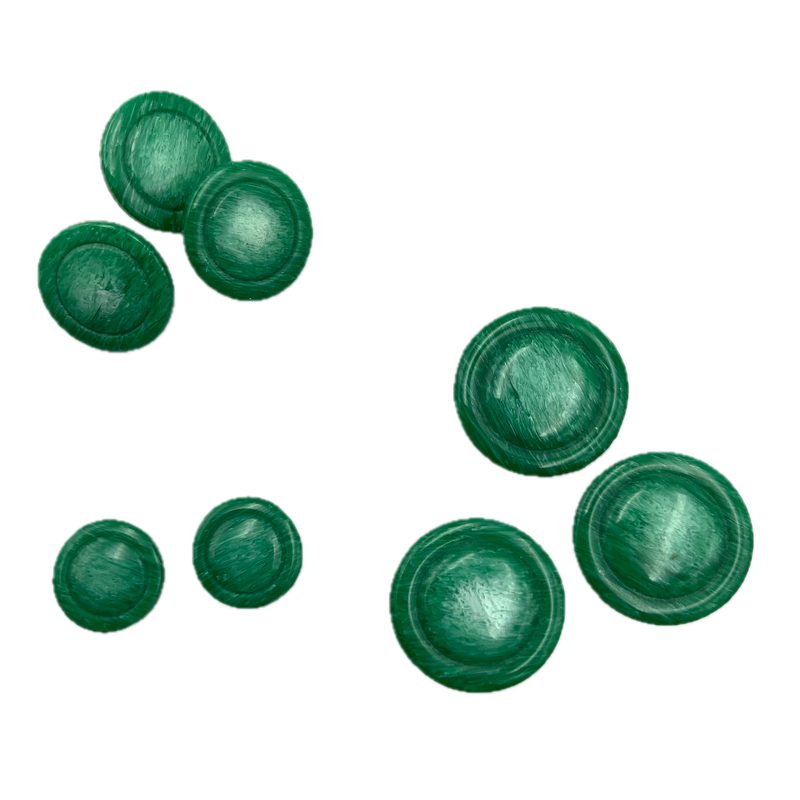3/8", 1/2" or 5/8" Jolly Green | Plastic Buttons | Choose Your Size
