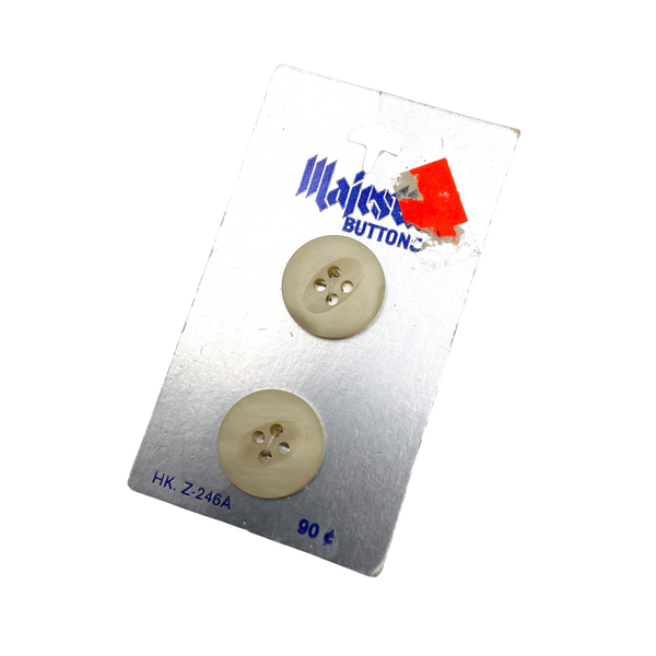 3/4" Majestic | Plastic Buttons | Set of 2