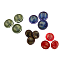 3/4" or 1" Jewel Swirl | Plastic Buttons | Choose Your Favorite