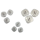 1/2" or 5/8" or 3/4" Groovy Square | Plastic Buttons | Choose Your Size