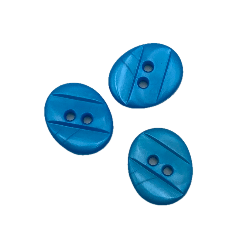 1/2" or 3/4" Pearly Oval | Plastic Buttons | Choose Your Favorite