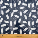 Nice Ice Baby Polar Bears Navy | PUL Fabric | Polyurethane Laminate | Laminated on the FRONT