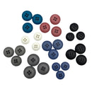 1/2", 5/8" or 3/4" Swirl Edge | Plastic Buttons | Choose Your Favorite