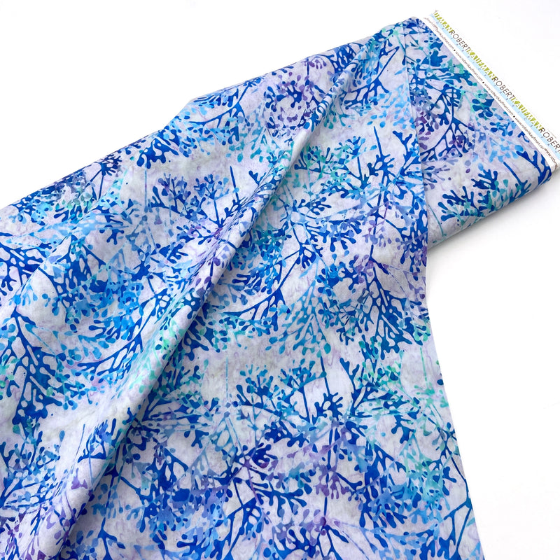 Watercolor Blossoms Lilac | Batik | Quilting Cotton