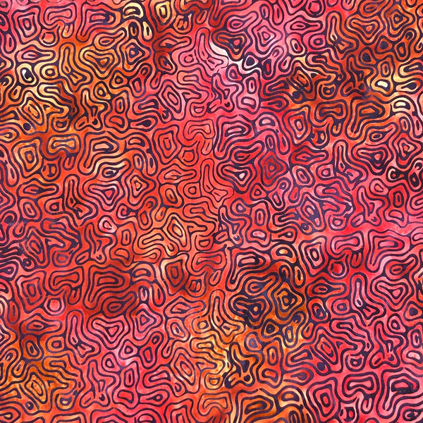 Brain Coral Red | Floragraphix | Quilting Cotton