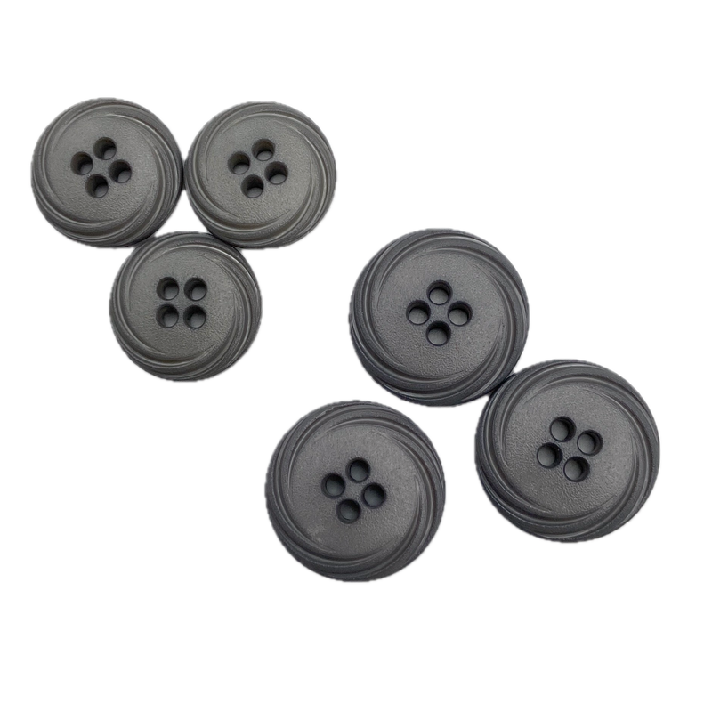 1/2", 5/8" or 3/4" Swirl Edge | Plastic Buttons | Choose Your Favorite