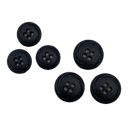 1/2", 5/8" or 3/4" Swirl Edge | Plastic Buttons | Choose Your Favorite