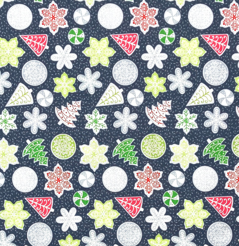 Cookies Gray | Let it Snow | Quilting Cotton