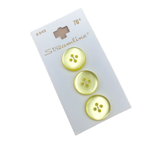 11/16" Sunshine | Plastic Buttons