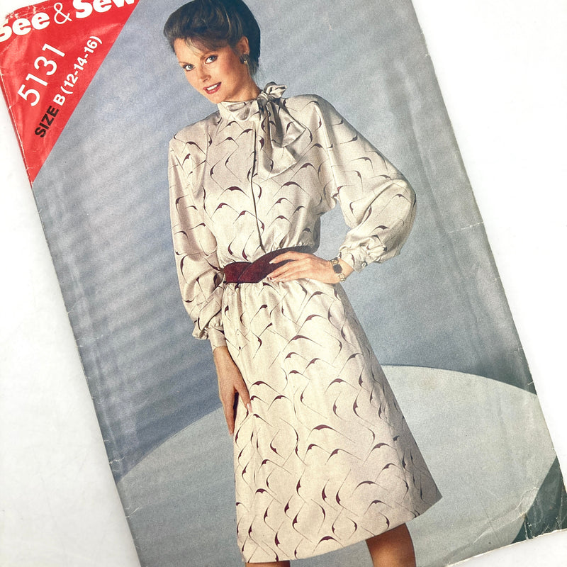 See & Sew Butterick 5131 | Adult Dress | Sizes 12-14-16