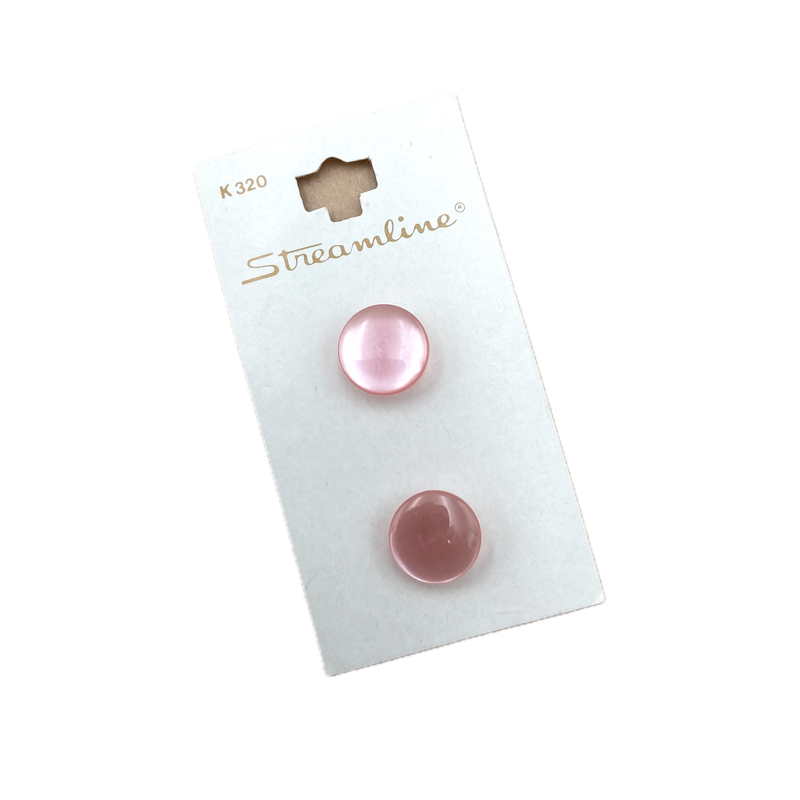1/2" Carnation | Plastic Buttons