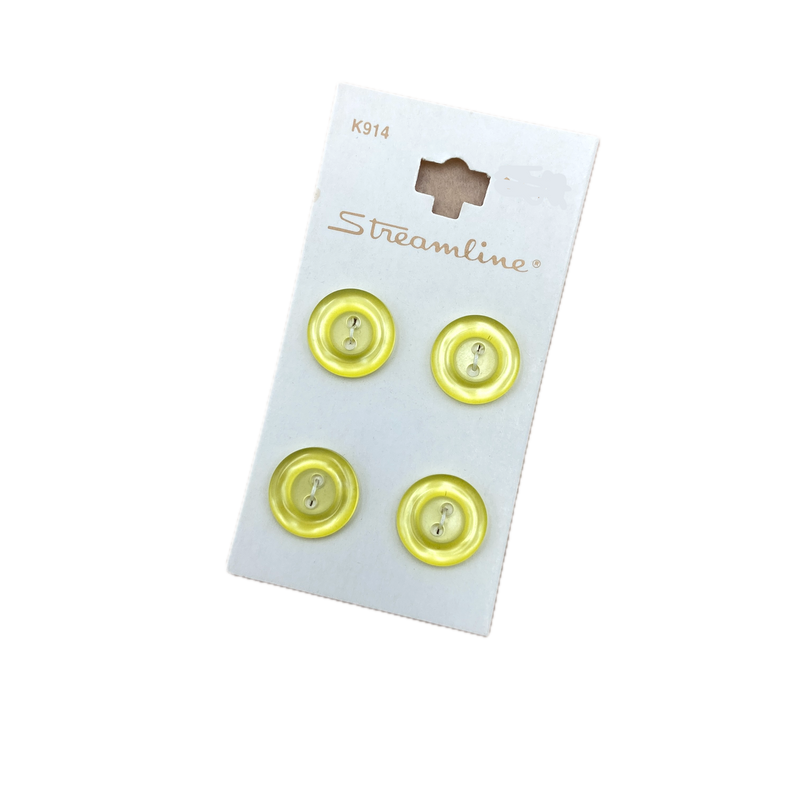 1/2" or 5/8" Daffodil | Plastic Buttons | Choose Your Size