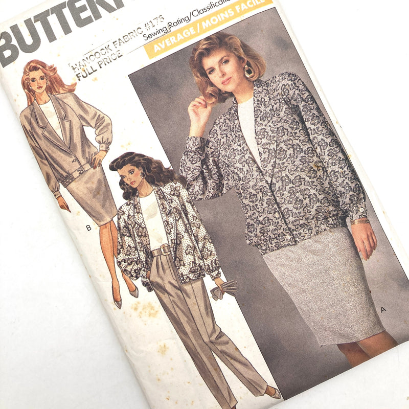 Butterick 6961 | Adult Jacket, Skirt, Pants and Top | Sizes 12-14-16