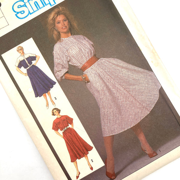 Simplicity 6740 | Adult Dress with Bias Skirt | Size 16