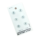 1/4" Clear Blue | Plastic Buttons