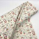 Gas Station Cream | Mighty Machines | Quilting Cotton