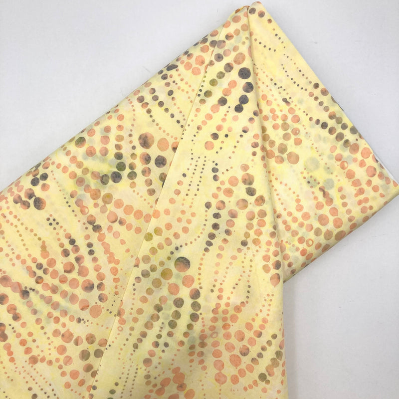 Bubbly Buttercup/Pink | Bali Sunflower Daze | Quilting Cotton