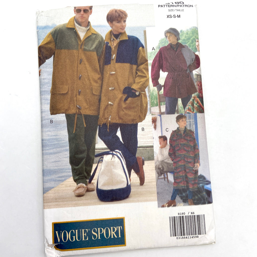 Vogue 8180 | Adult Jacket and Coat | Size XS - M
