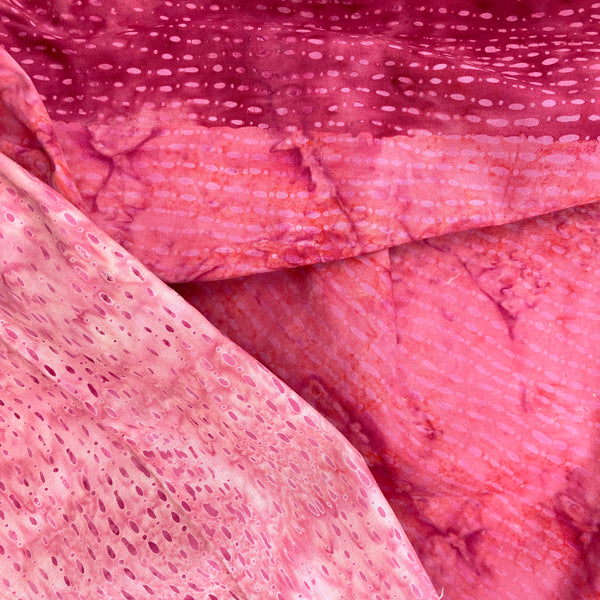 Dashed Ombre Pink | Banyan Batiks Colorfalls | Quilting Cotton
