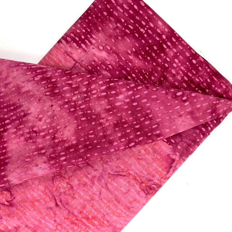 Dashed Ombre Pink | Banyan Batiks Colorfalls | Quilting Cotton