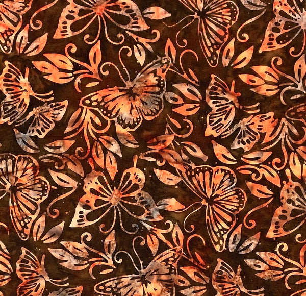 Leaf Citrine | Island Batik Butterfly | Quilting Cotton
