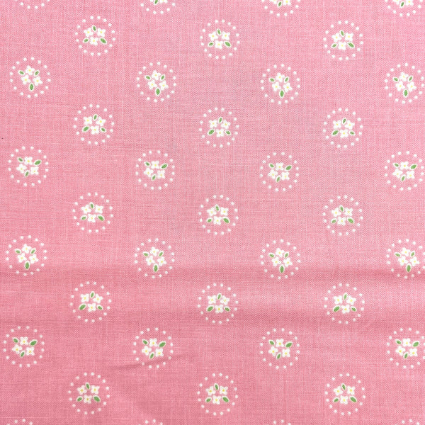 Daisy Chain Pink | Bluebirds on Roses | Quilting Cotton