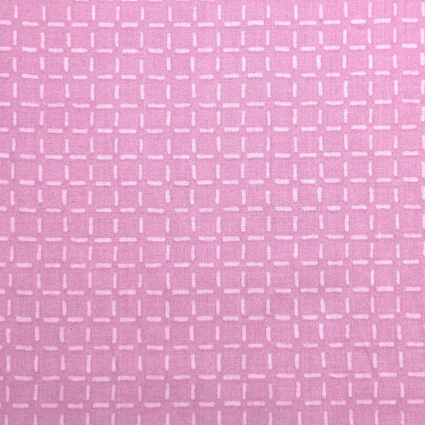 Pink Grid | Caturday | Quilting Cotton