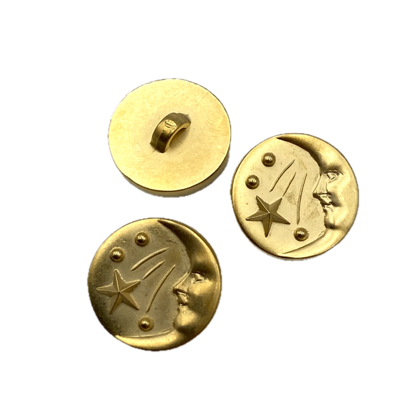 3/4" Crescent Moon | Plastic Buttons