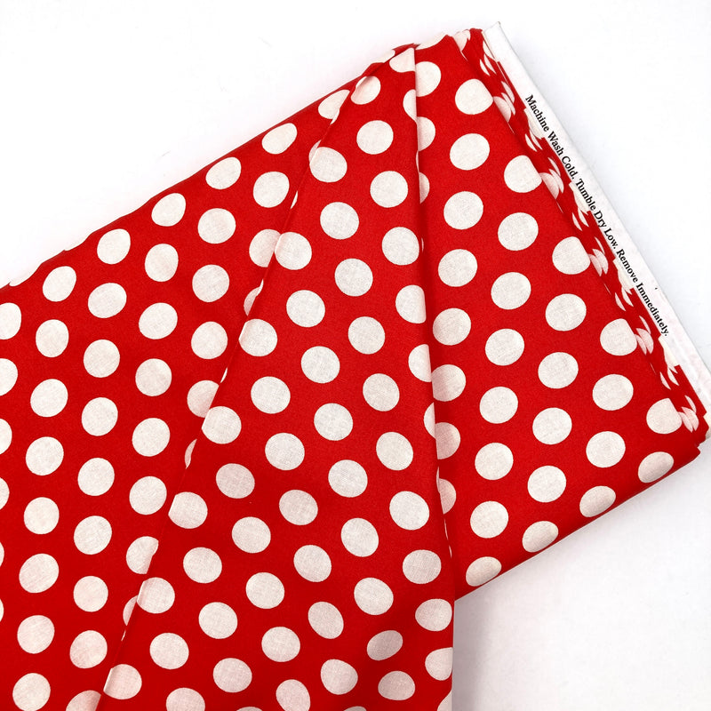 Polka Dot Red | Sincerely Yours | Quilting Cotton