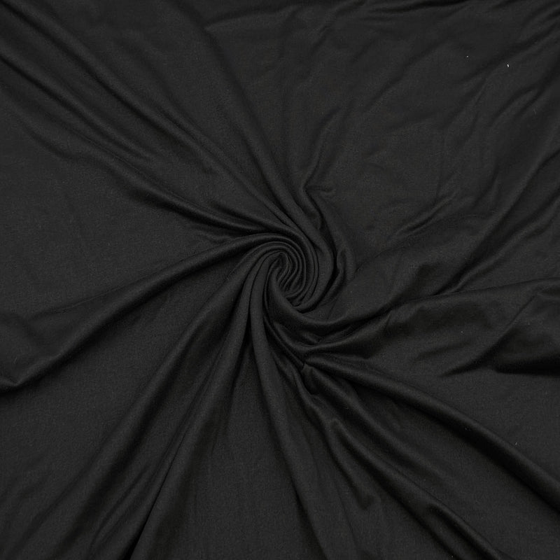 Jet Black | Polyester Stretch Knit